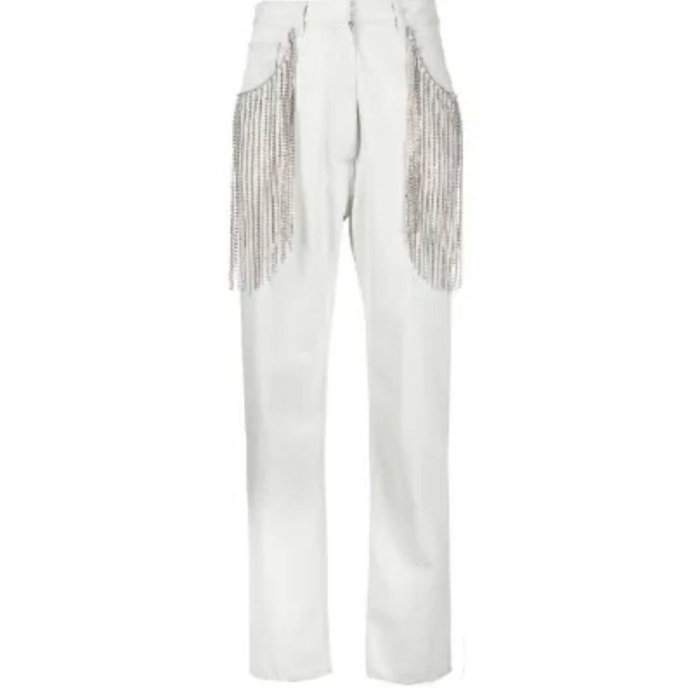 NWT Forte Forte crystal-trim straight-leg trousers sz 00
